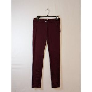 ponnytail usa maroon burgundy skinny straight leg pants jeans mens teens medium